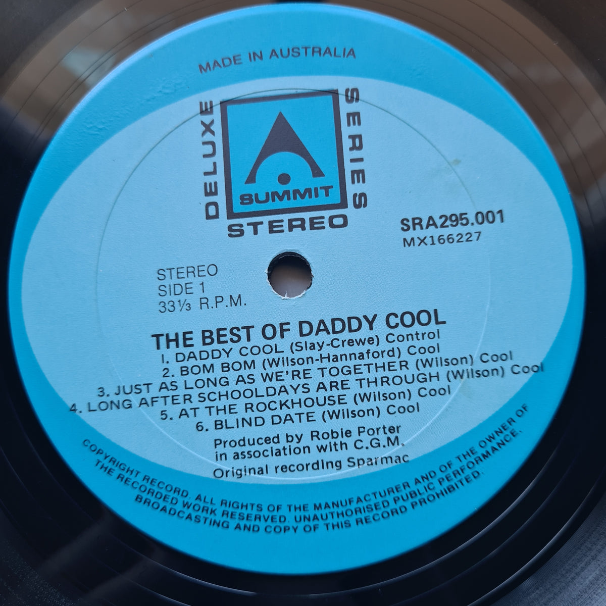 Daddy Cool – The Best Of Daddy Cool - 1972 - Vinyl Record LP