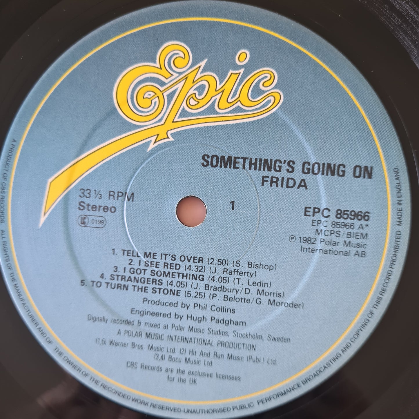 Frida – Something's Going On - 1982 (UK Pressing) - Vinyl Record LP