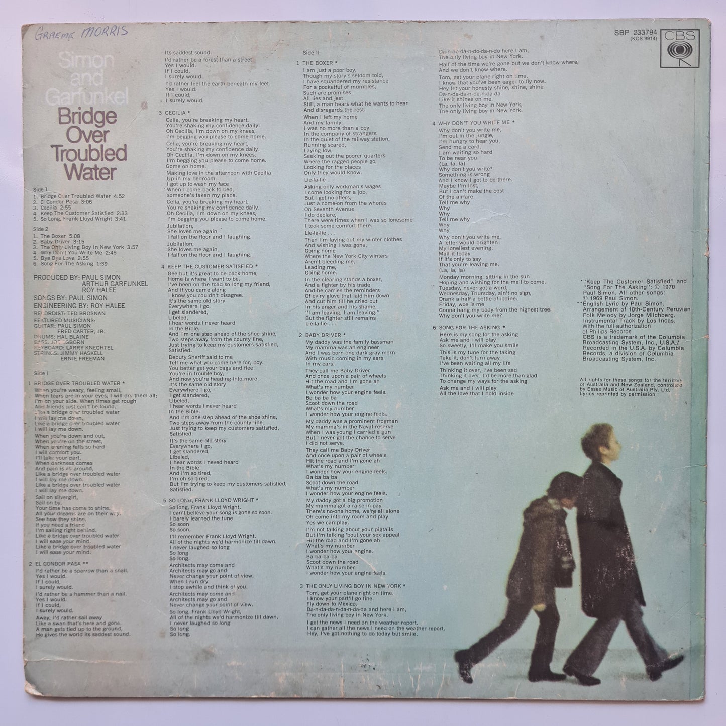 Simon & Garfunkel – Bridge Over Troubled Water (First Australian Pressing) - 1970 - Vinyl Record LP