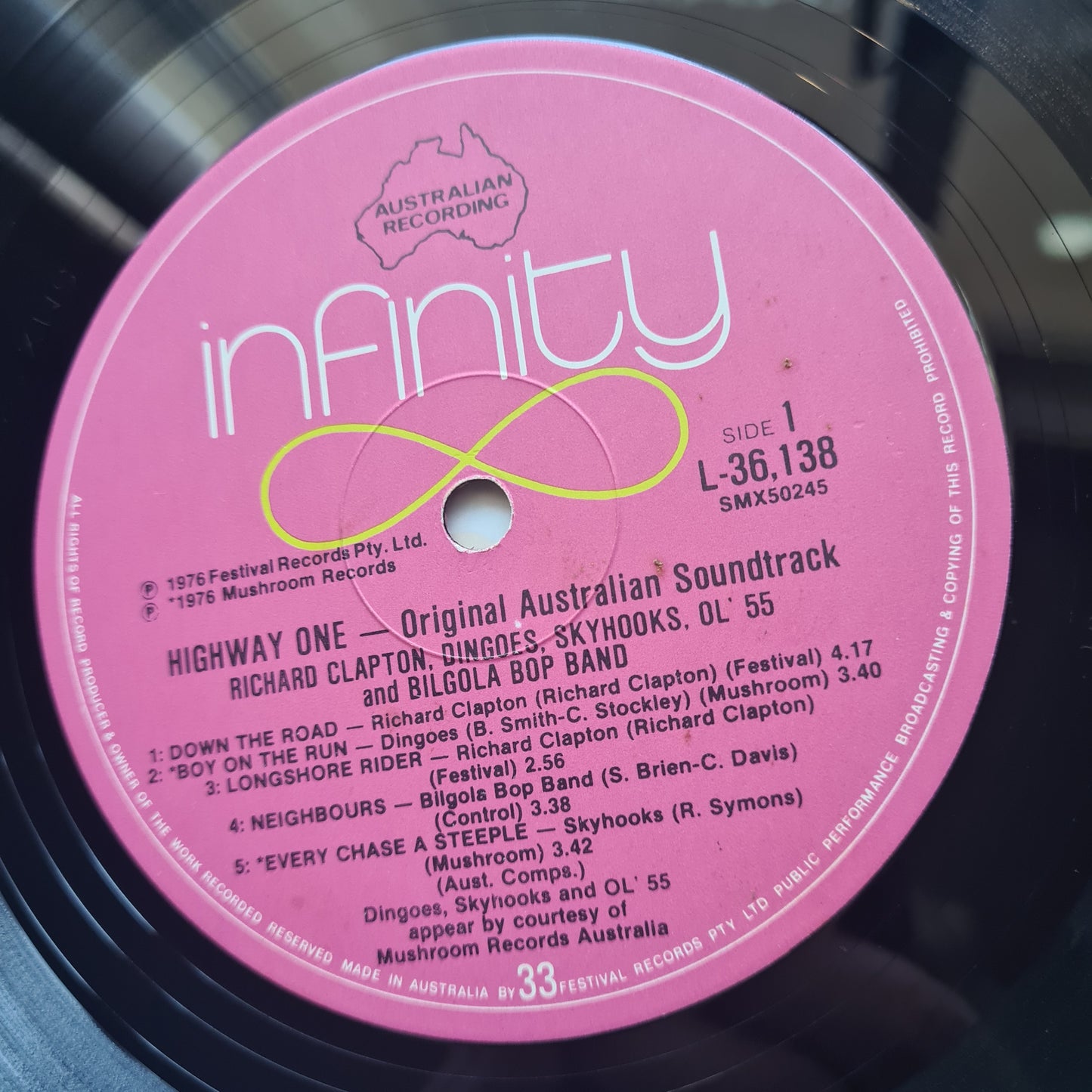 Richard Clapton, Dingoes, Ol' 55, Skyhooks, Bilgola Bop Band – Highway One (Original Soundtrack) - 1976 - Vinyl Record LP