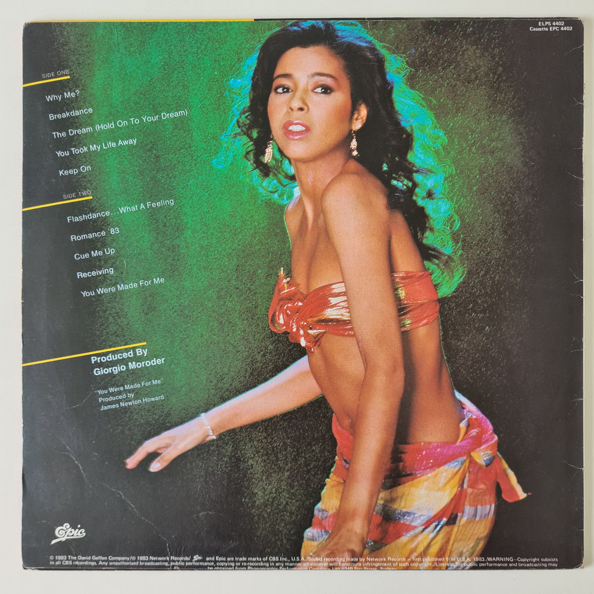 Irene Cara – What A Feelin' - 1983 - Vinyl Record LP