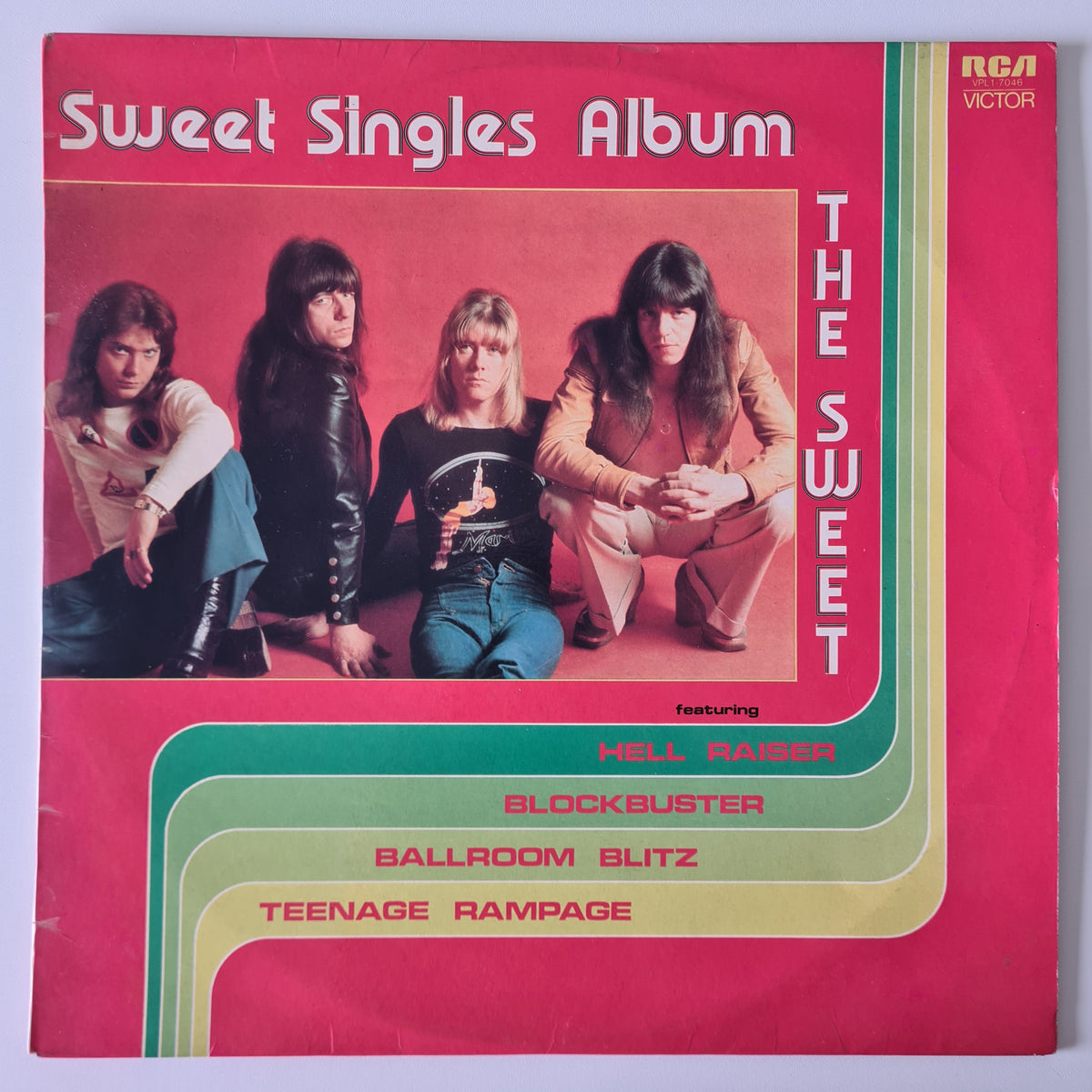 The Sweet – Sweet Singles Album - 1975 - Vinyl Record LP