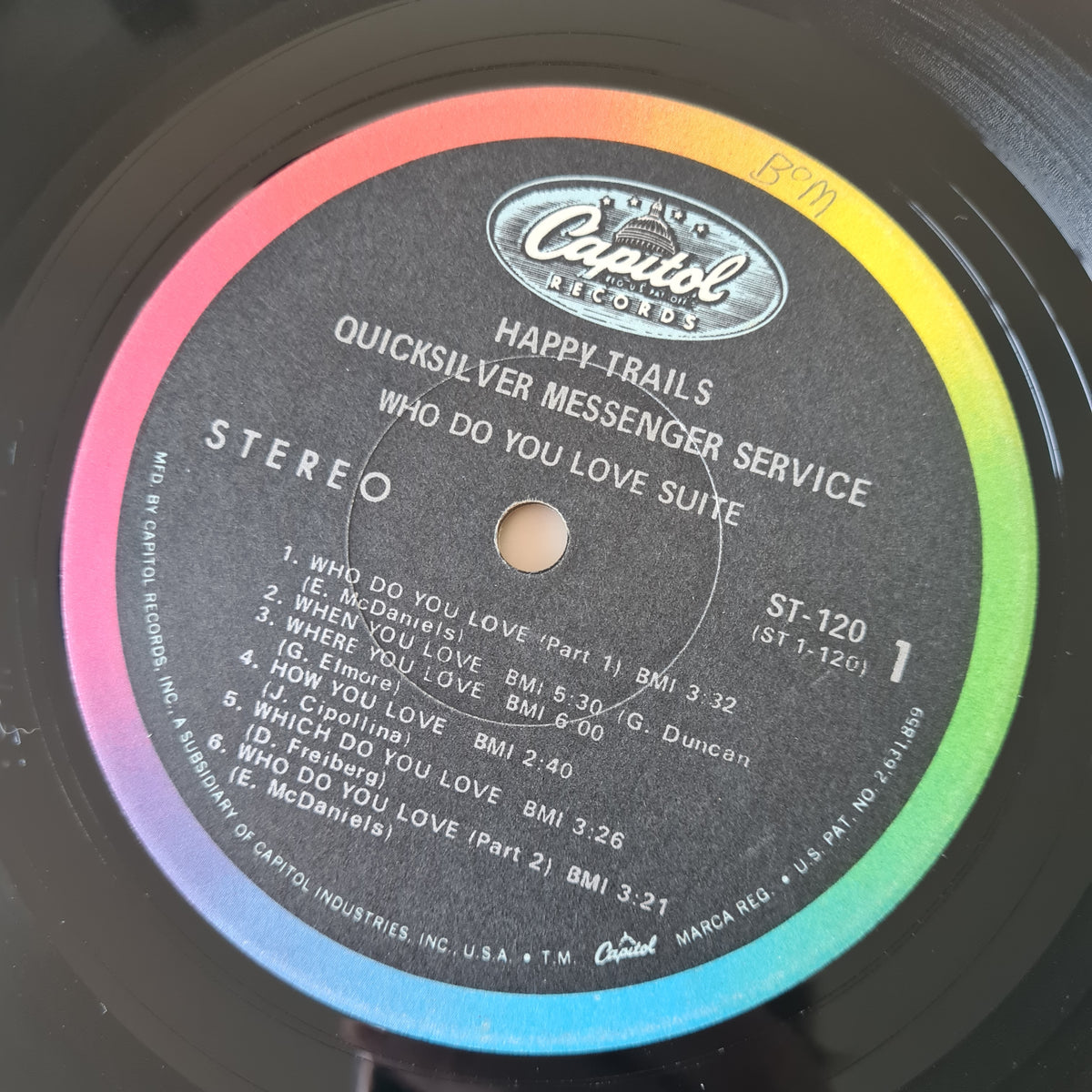 Quicksilver Messenger Service – Happy Trails - 1969 (USA Pressing) - Vinyl Record LP