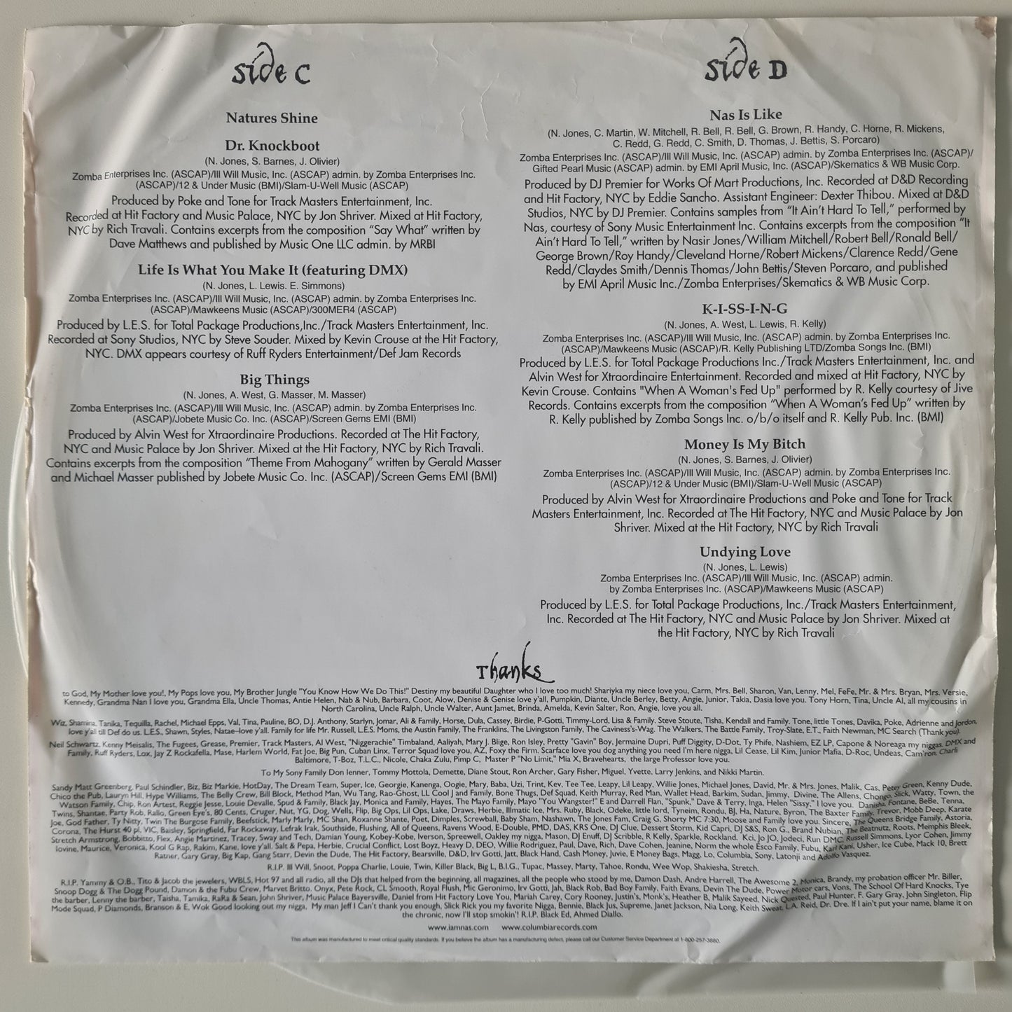 NAS – I Am... - 1999 (Original USA Pressing) - Vinyl Record 2LP