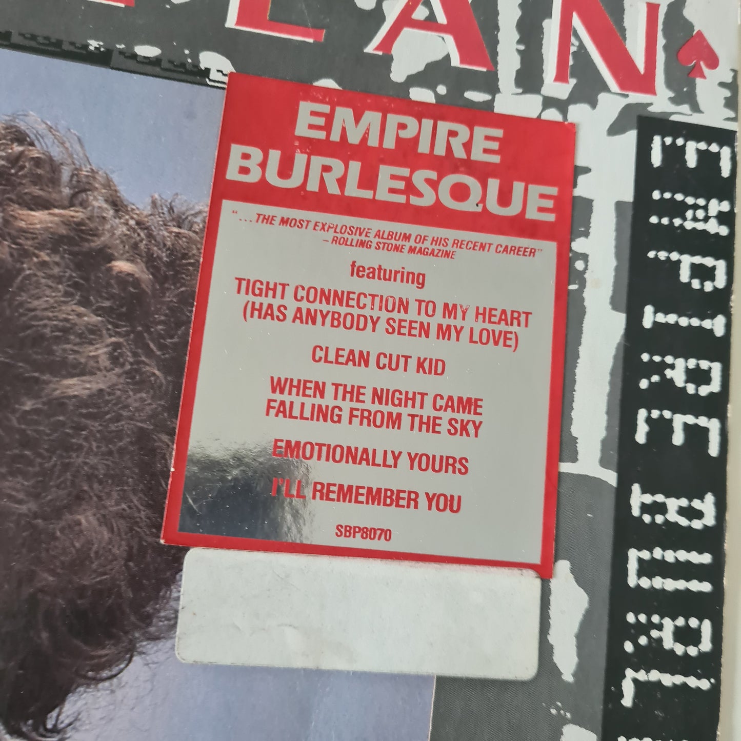 Bob Dylan – Empire Burlesque - 1985 - Vinyl Record LP