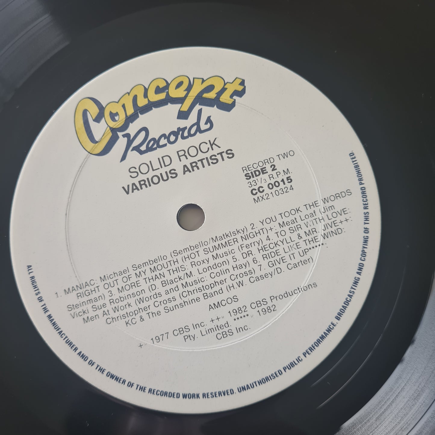 Various Artists – Solid R.O.C.K. - 1985 (Australian Only Pressing) - Vinyl Record 2LP (near mint)