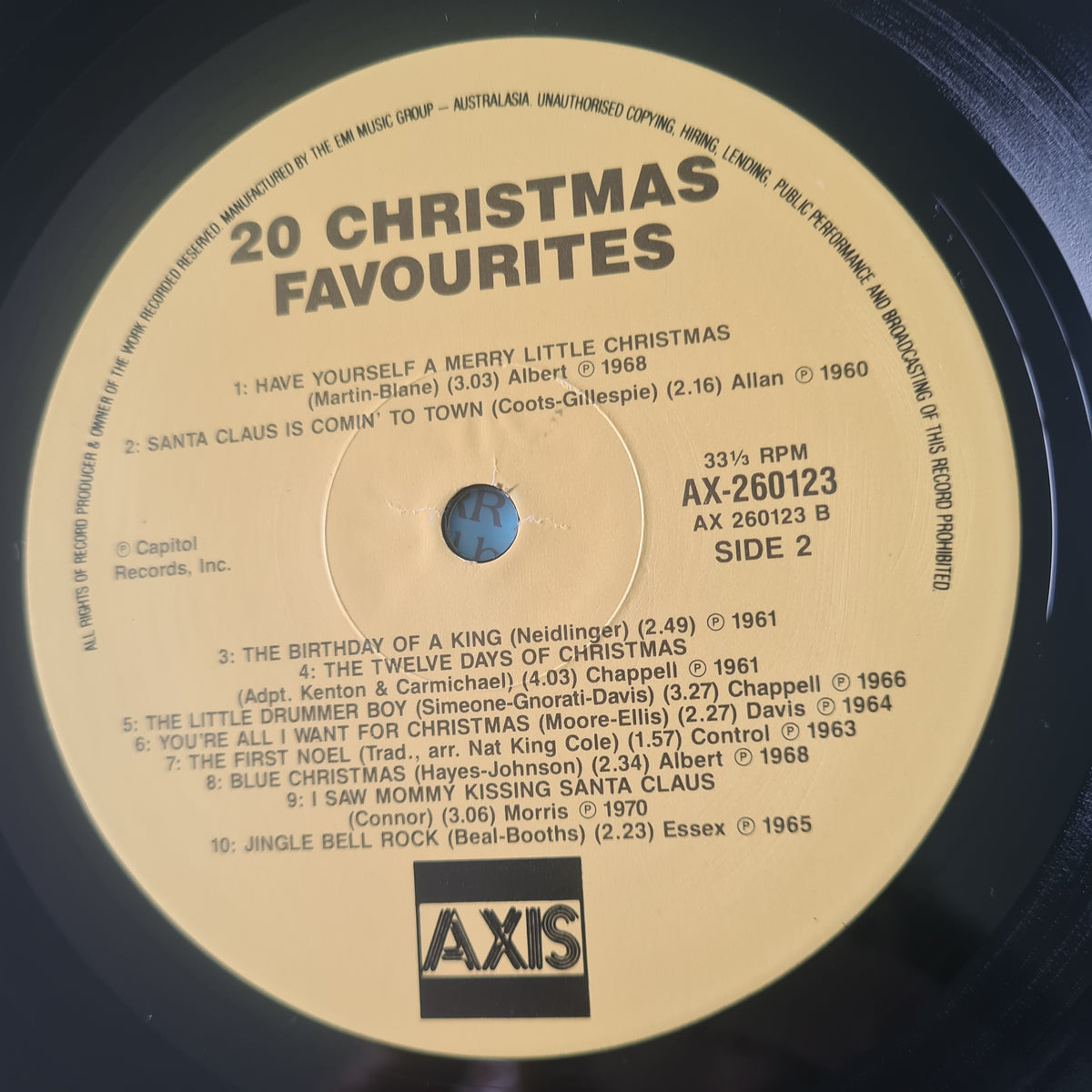Various – 20 Christmas Favourites - 1981 - Vinyl Record LP