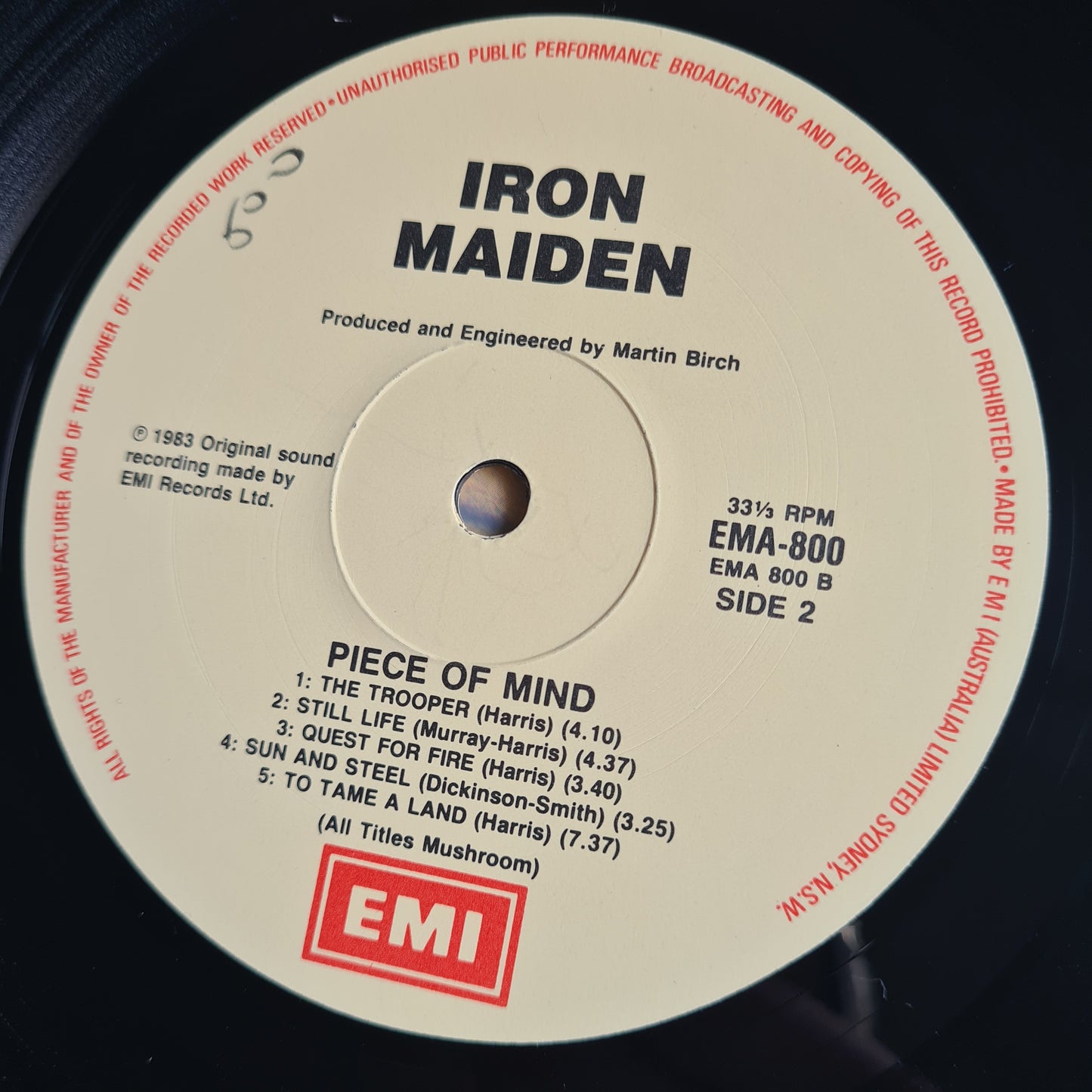 Iron Maiden – Piece Of Mind - 1983 (Gatefold) - Vinyl Record LP (Excellent)