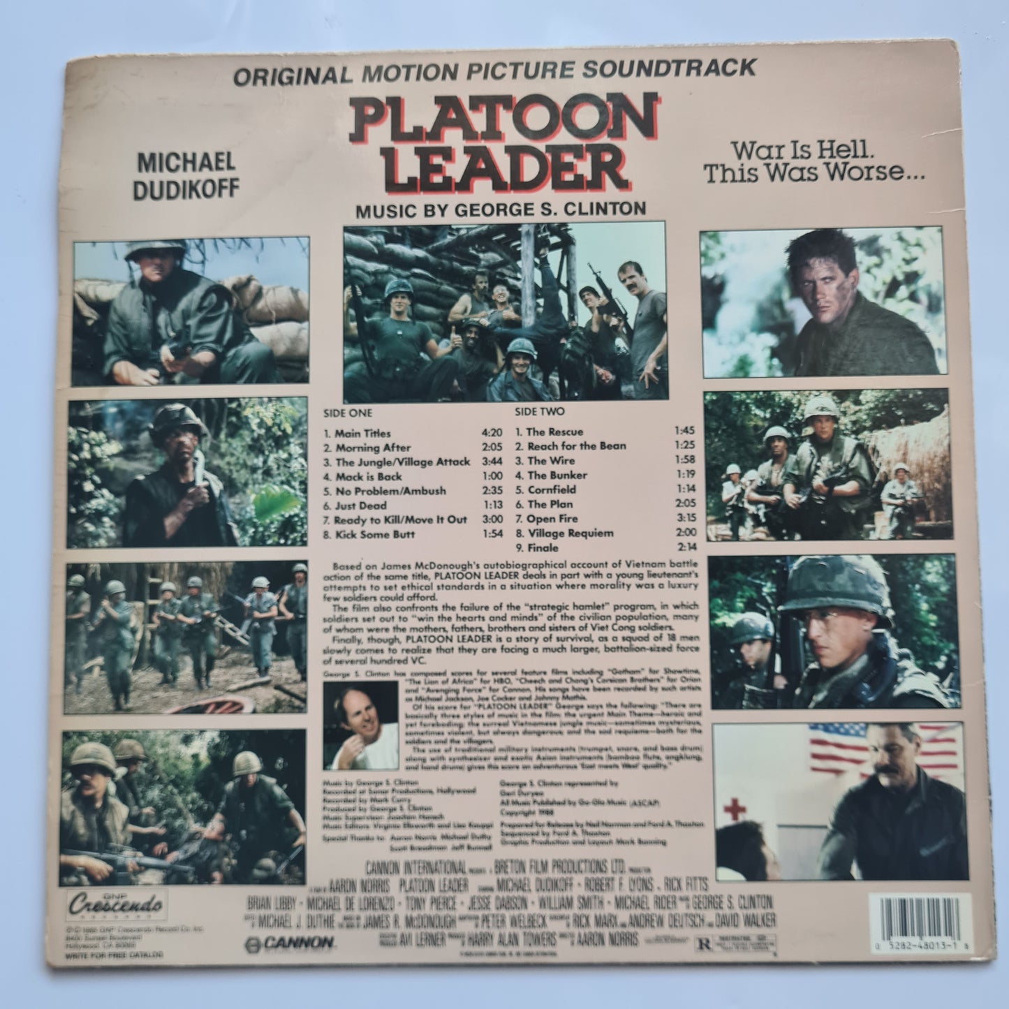 George S. Clinton – Platoon Leader (Original Motion Picture Soundtrack) - 1988 (USA Pressing) - Vinyl Record LP