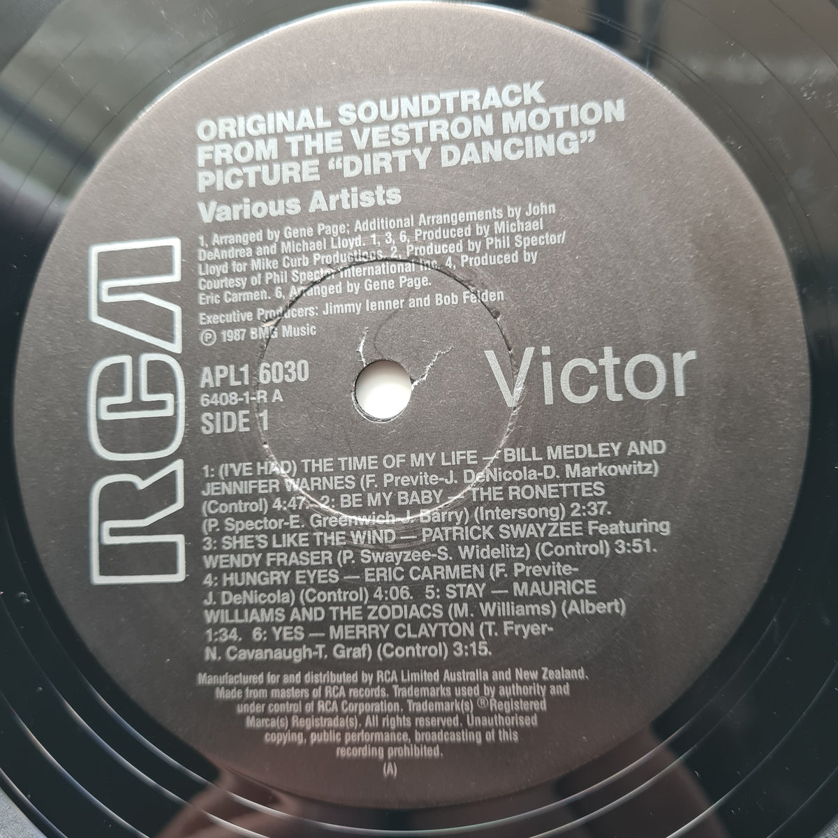 Various Artists – Dirty Dancing (Original Soundtrack) - 1987 - Vinyl Record LP