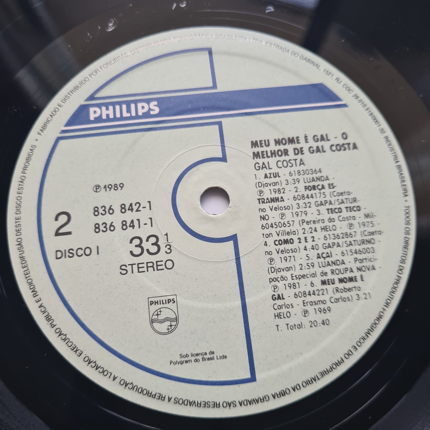 Gal Costa – Meu Nome É Gal (O Melhor De Gal Gosta) - 1989 - Vinyl Record 2LP (near mint) 🇧🇷