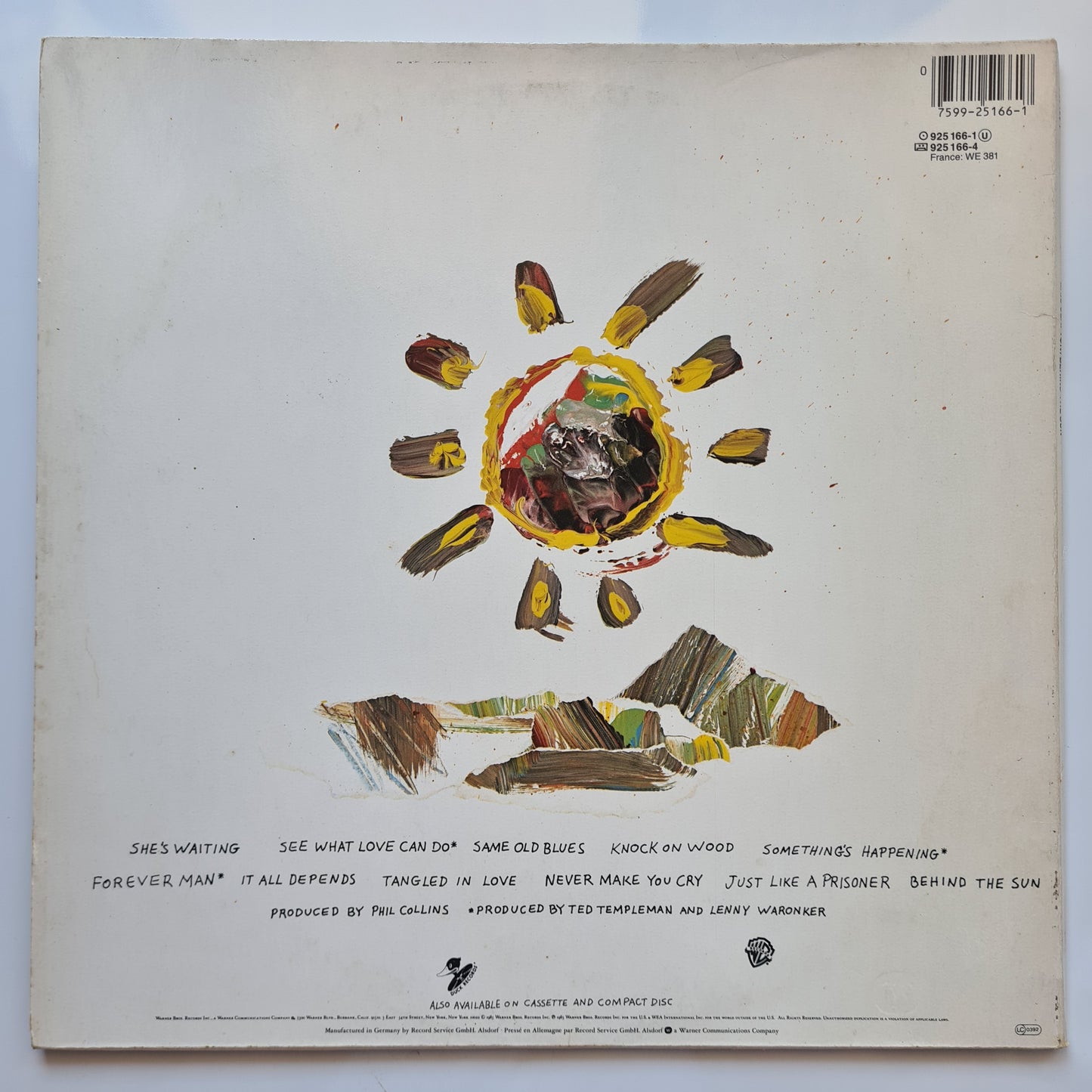 Eric Clapton – Behind The Sun - 1985 (European Pressing) - Vinyl Record LP