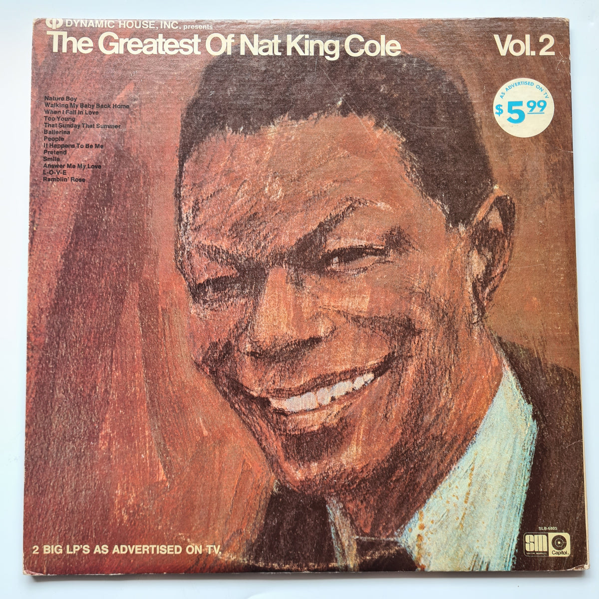 Nat King Cole – The Greatest Of Nat King Cole: Volume 1 & 2 - 1972 - Vinyl Record 2LP