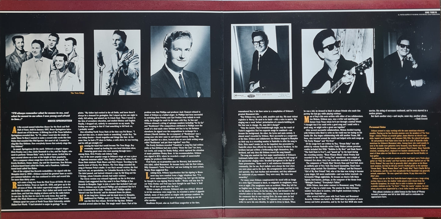 Roy Orbison - For The Lonely: A Roy Orbison Anthology, 1956 to 1965 – 1989 - Vinyl Record LP