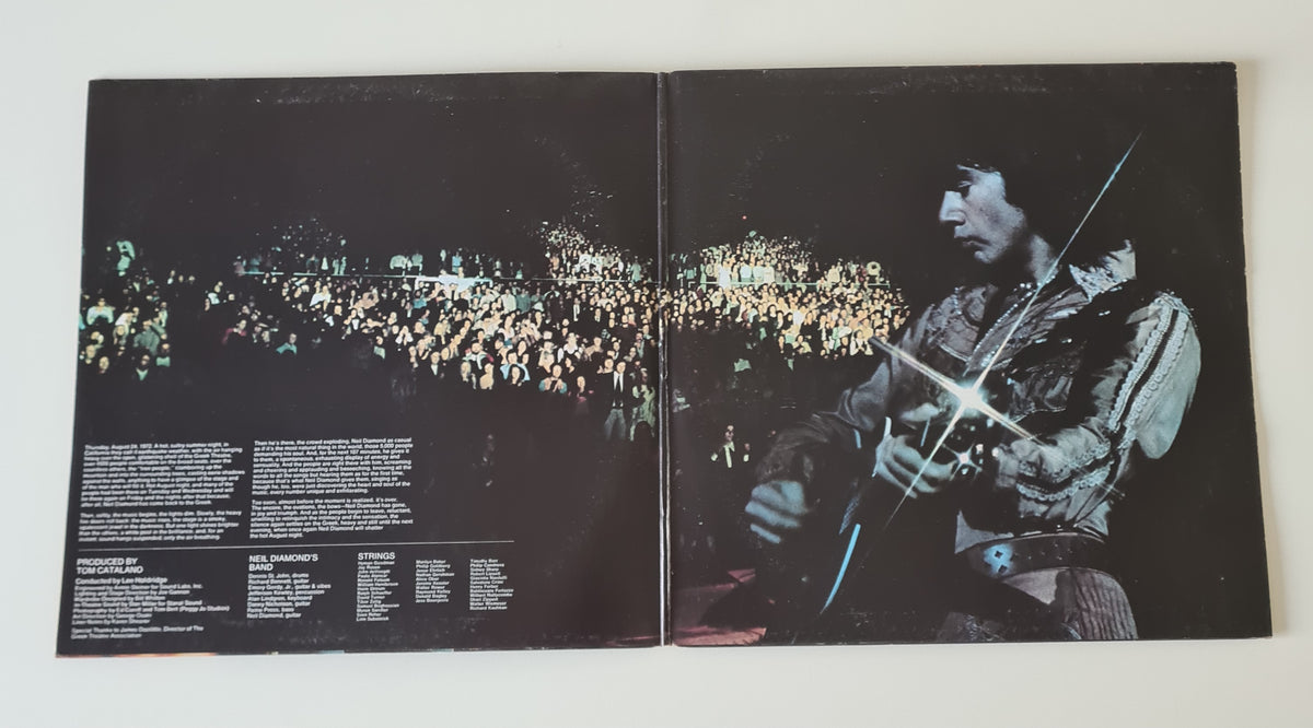 Neil Diamond – Hot August Night - 1972 (1973 2nd Australian Pressing) - Vinyl Record 2LP