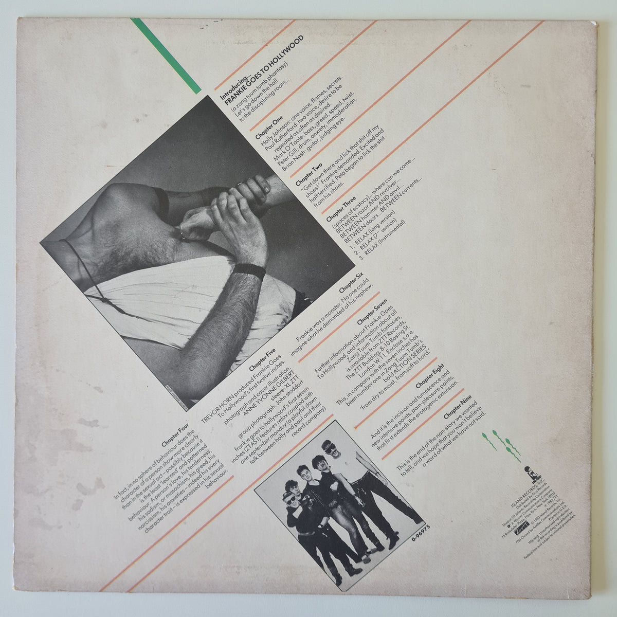 Frankie Goes To Hollywood – Relax (Extended, Instrumental & 7" Mix) - 1983 (USA Pressing) - Vinyl Record 12" Maxi Single