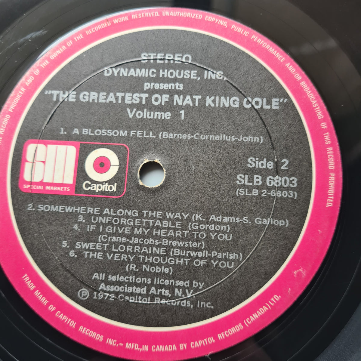 Nat King Cole – The Greatest Of Nat King Cole: Volume 1 & 2 - 1972 - Vinyl Record 2LP