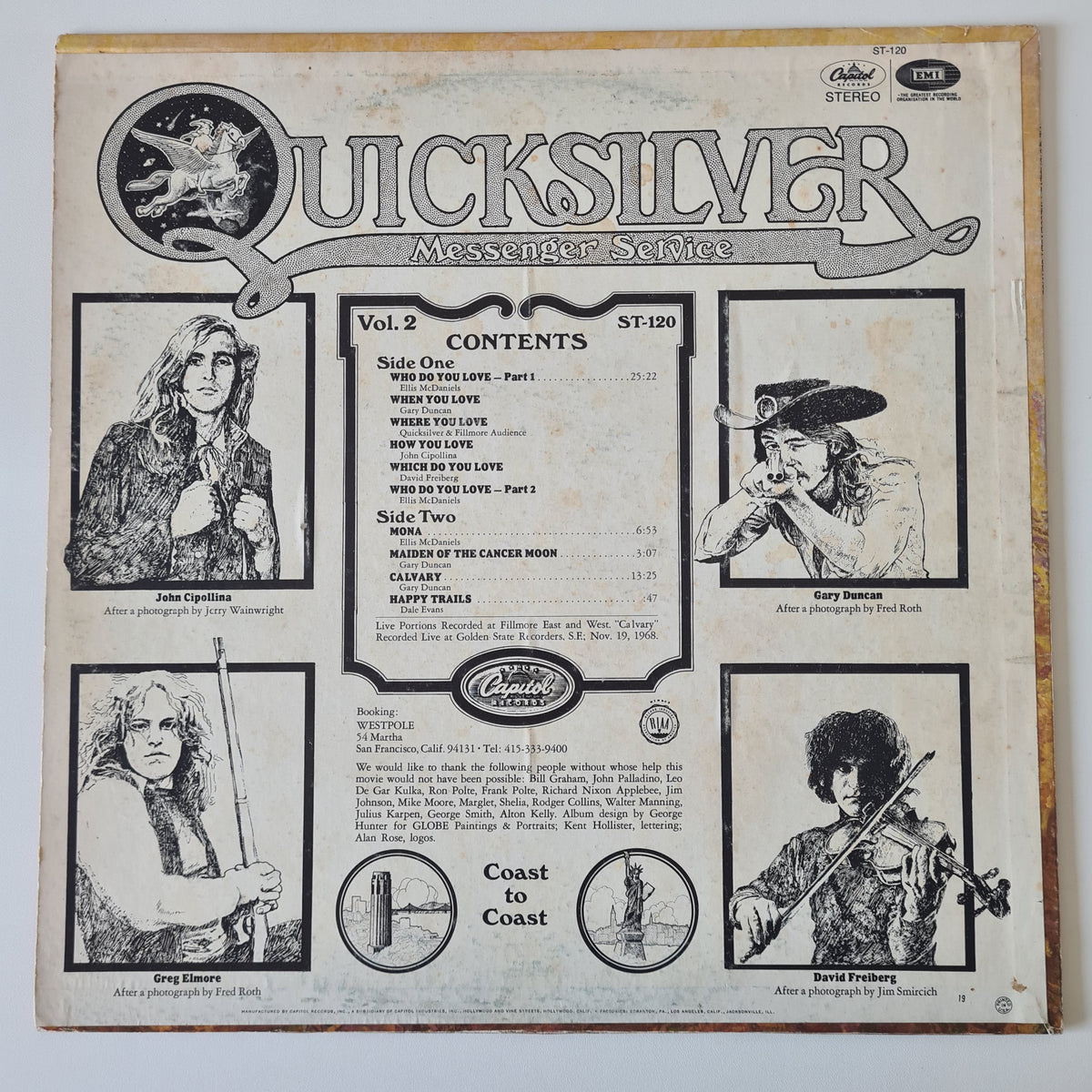 Quicksilver Messenger Service – Happy Trails - 1969 (USA Pressing) - Vinyl Record LP