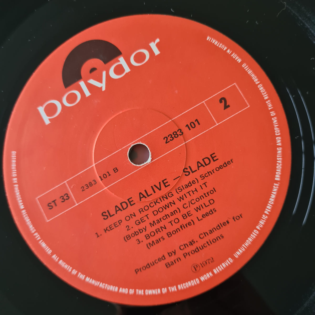 Slade – Slade Alive! - 1972 - Vinyl Record LP