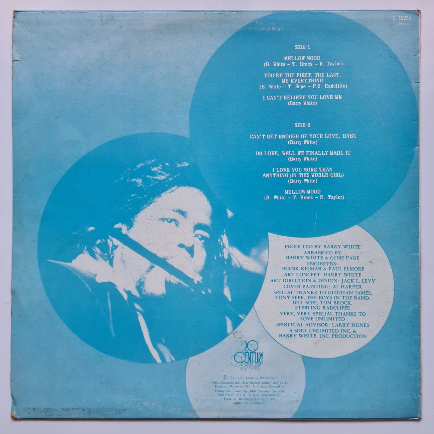 Barry White – Can't Get Enough - 1974 - Vinyl Record LP