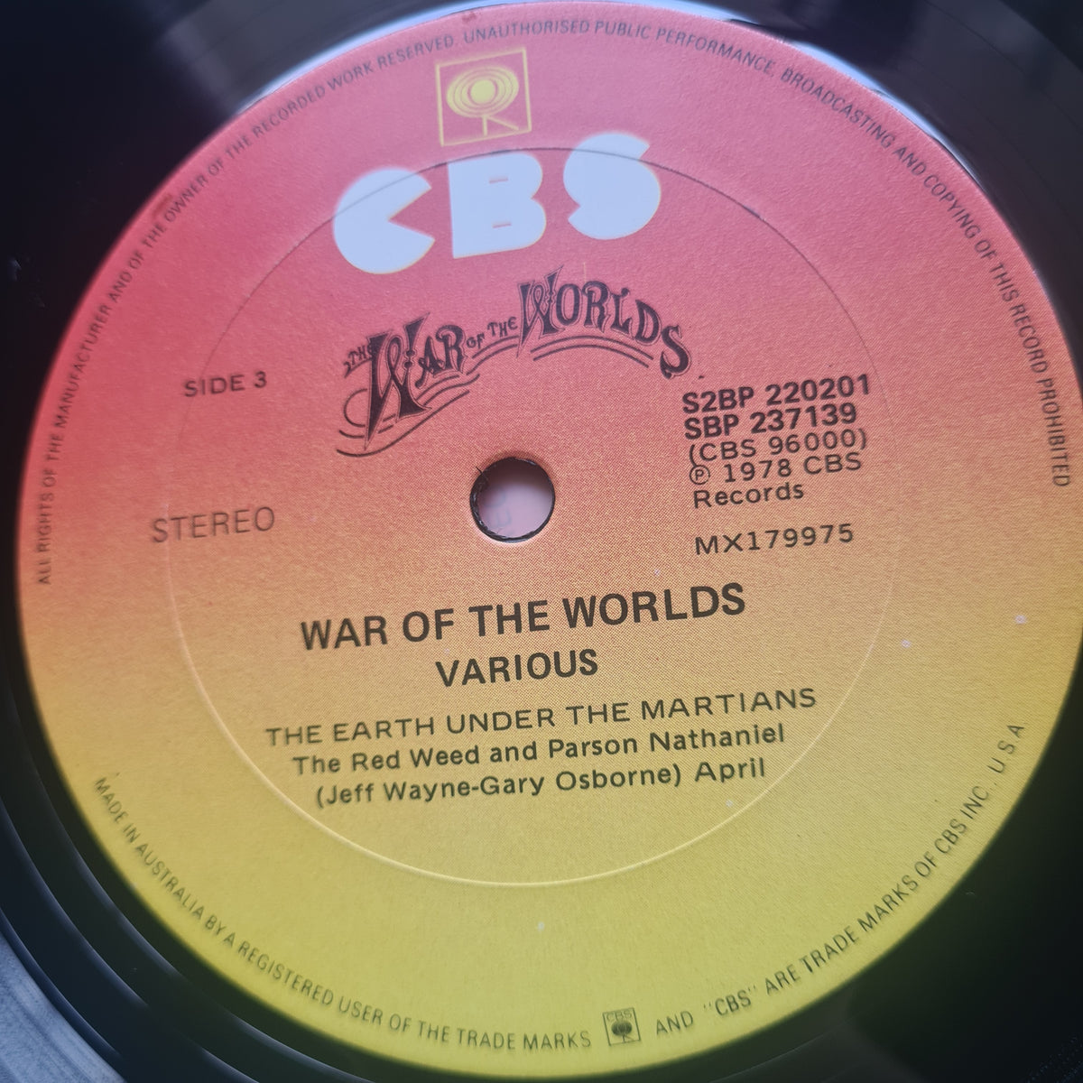 Jeff Wayne – Jeff Wayne's Musical Version Of The War Of The Worlds - 1978 (Gatefold) - Vinyl Record 2LP with booklet