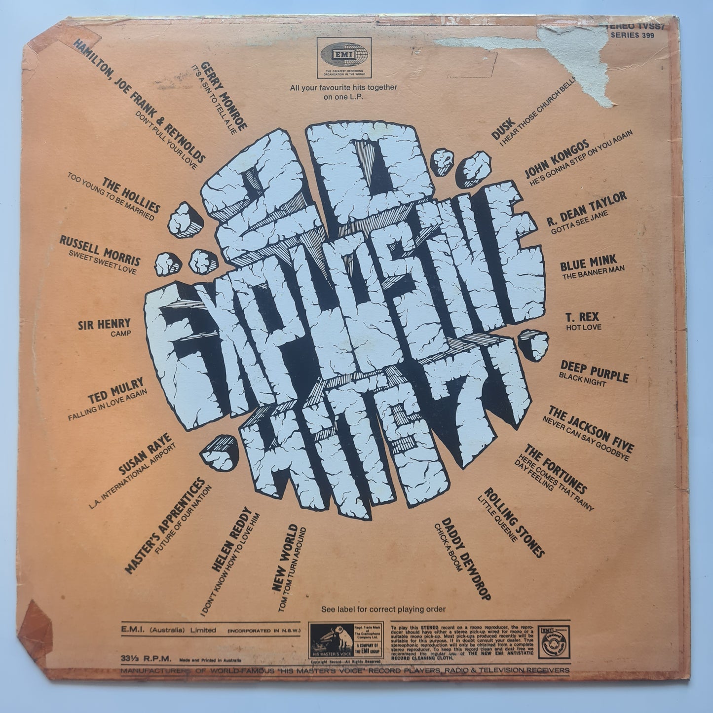 Various Artists - 20 Explosive Hits 71 - 1971 - Vinyl Record LP