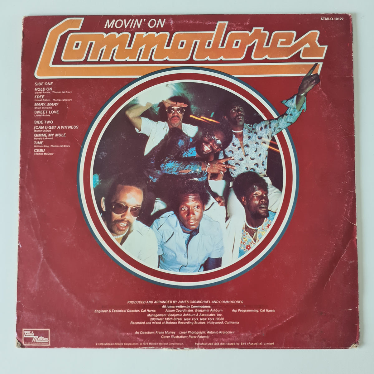 The Commodores – Movin' On - 1975 - Vinyl Record LP
