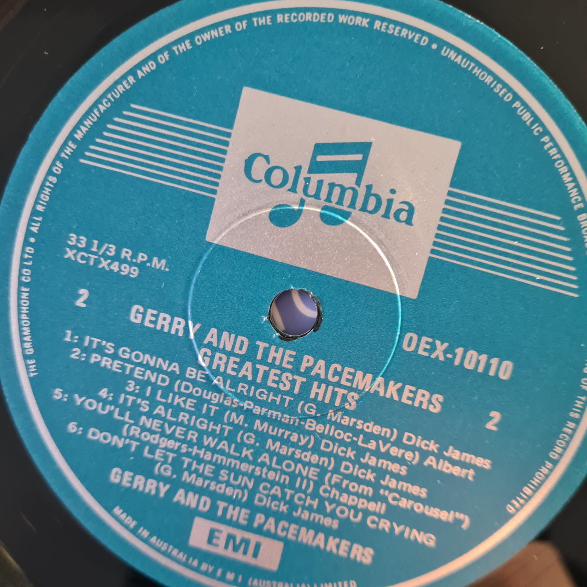 Gerry & The Pacemakers – Greatest Hits - 1965 (1975 Australian Pressing) - Vinyl Record LP (near mint)