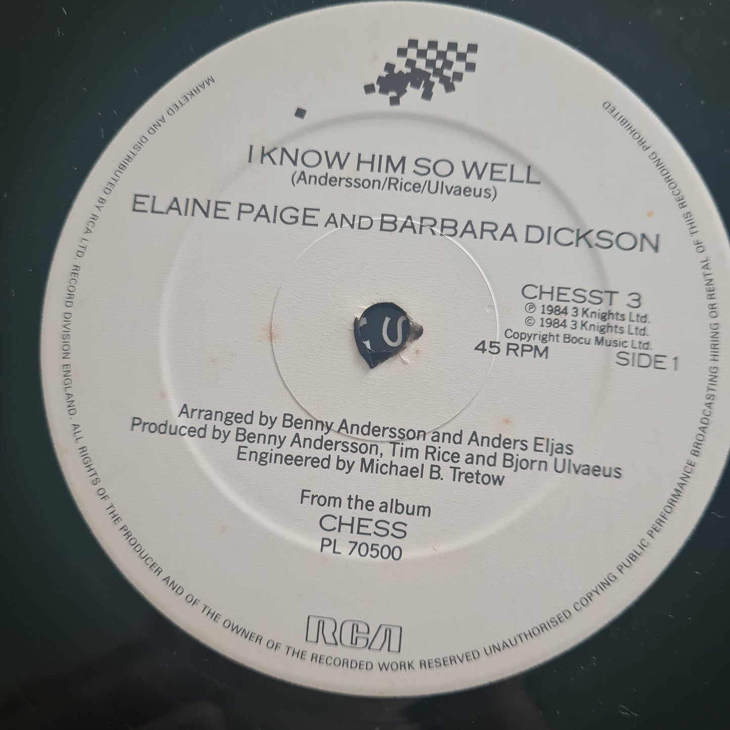 Elaine Paige & Barbara Dickson – I Know Him So Well - 1984 - Vinyl Record 12" Maxi Single