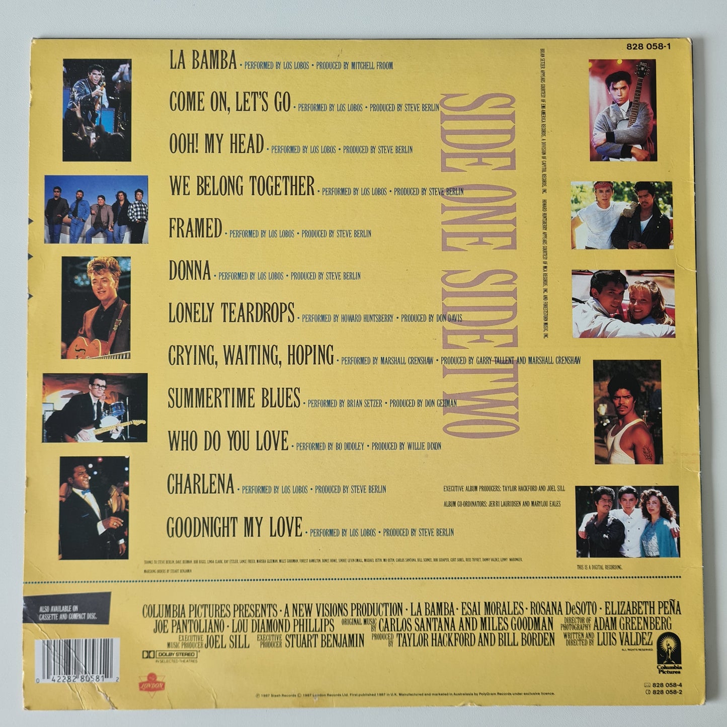 Los Lobos & various – La Bamba: Original Motion Picture Soundtrack - 1987 - Vinyl Record LP