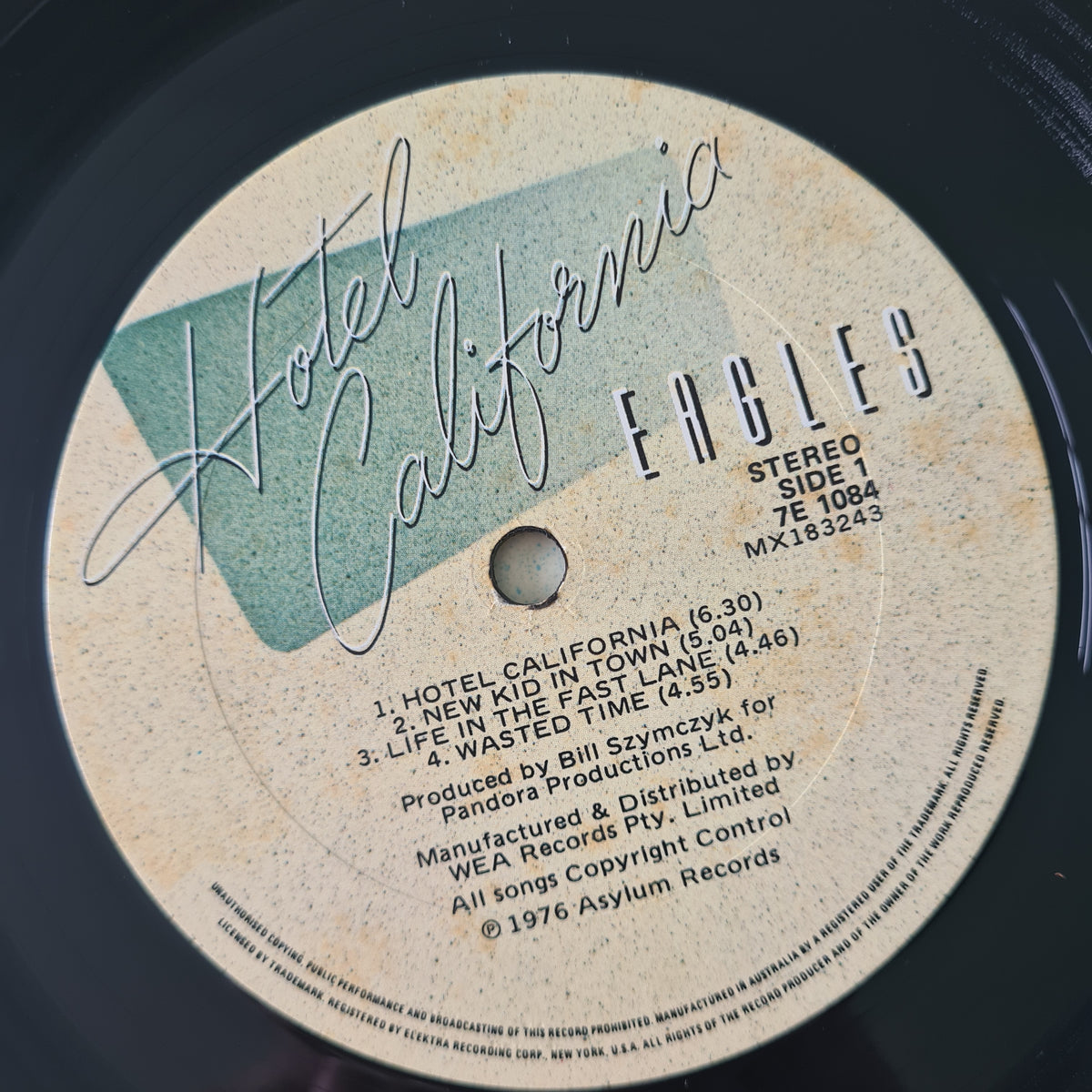 Eagles – Hotel California - 1976 - Vinyl Record LP (with poster)