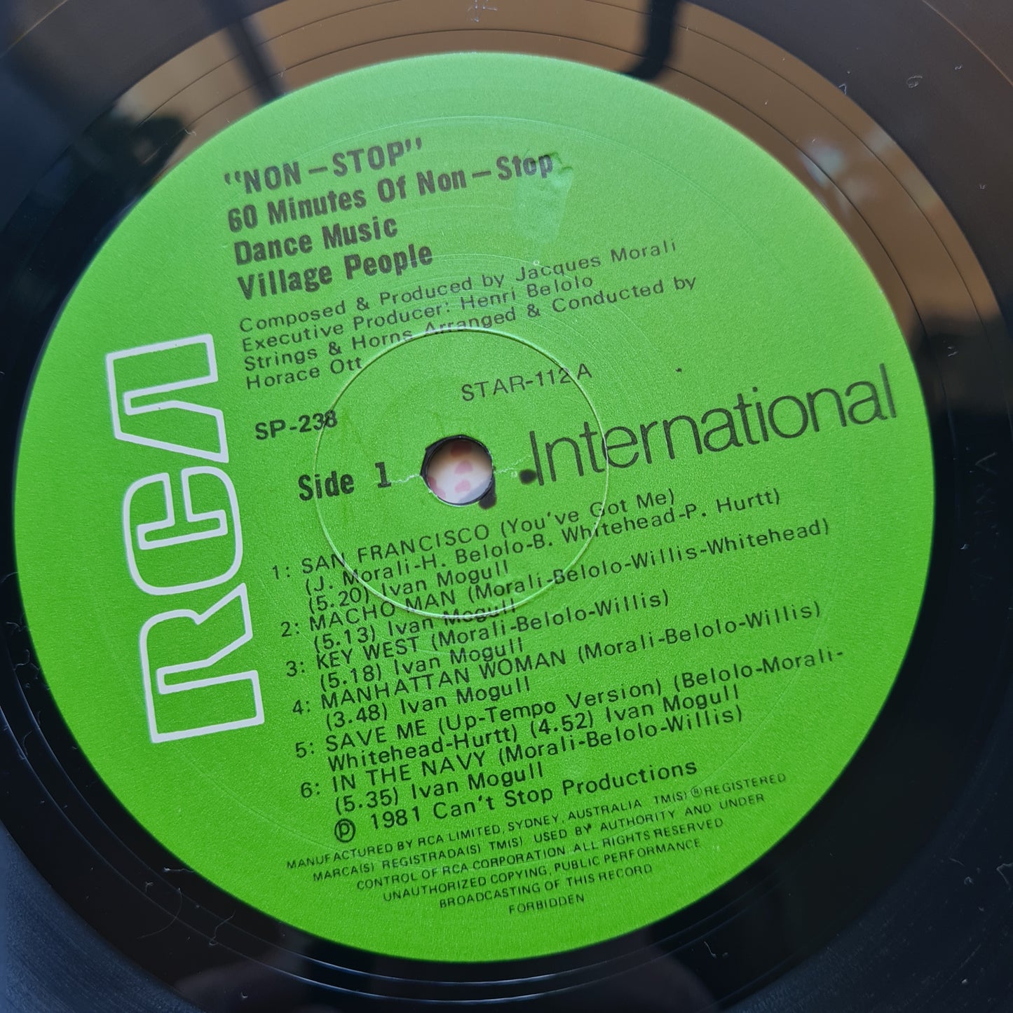 Village People – Non Stop - 1981 - Vinyl Record LP (near mint)