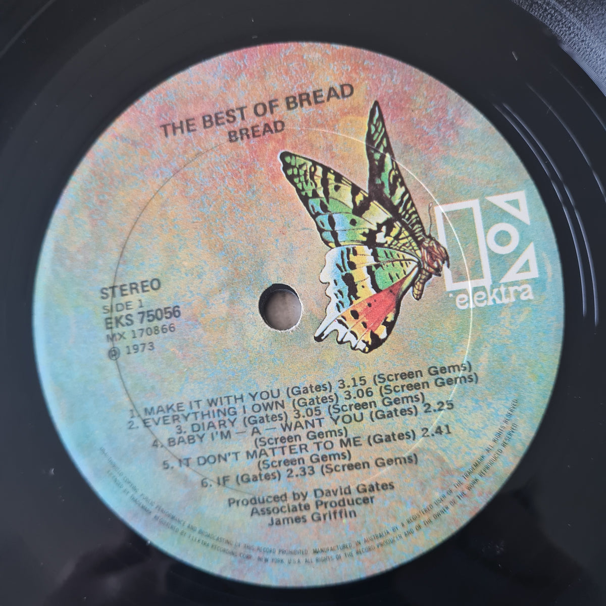 Bread – The Best Of Bread Volume One & Two - 1973/1974 - Vinyl Record 2LP