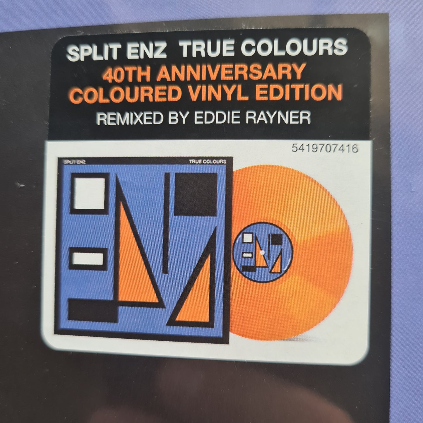 Split Enz – True Colours - 1980 (2020 40th Anniversary Remix Edition, Orange Vinyl In Blue/Orange Sleeve) - Vinyl Record LP (Brand New Sealed)