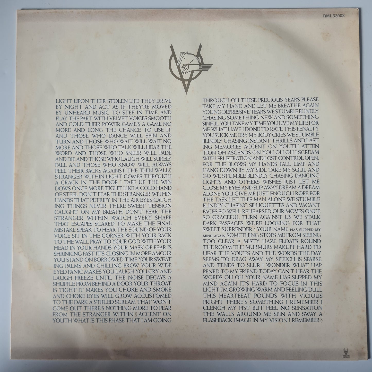 Ultravox – Rage In Eden - 1981 - Vinyl Record LP (with Poster)