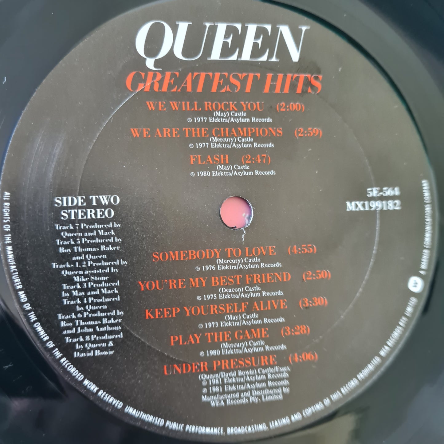 Queen – Greatest Hits - 1981 - Vinyl Record LP