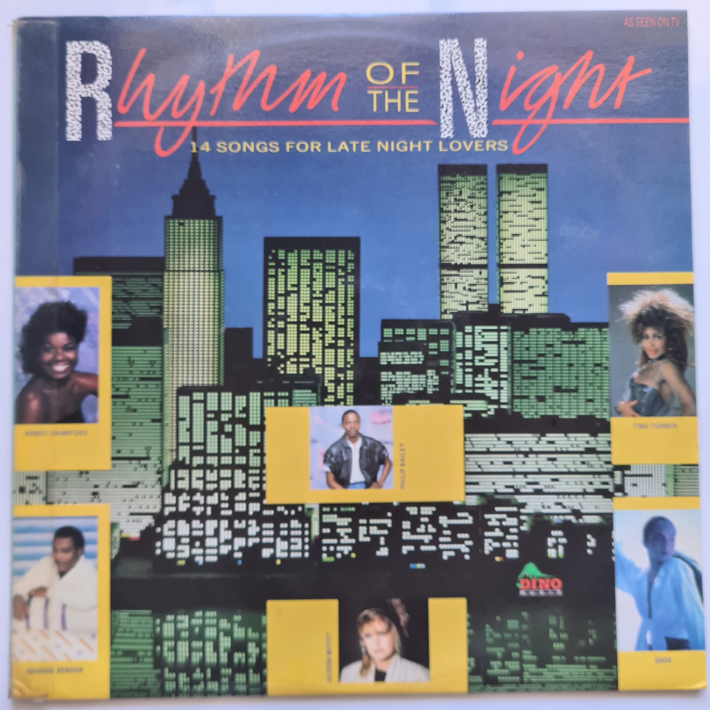 Various – Rhythm Of The Night: 14 Songs For Late Night Lovers - 1987 - Vinyl Record LP