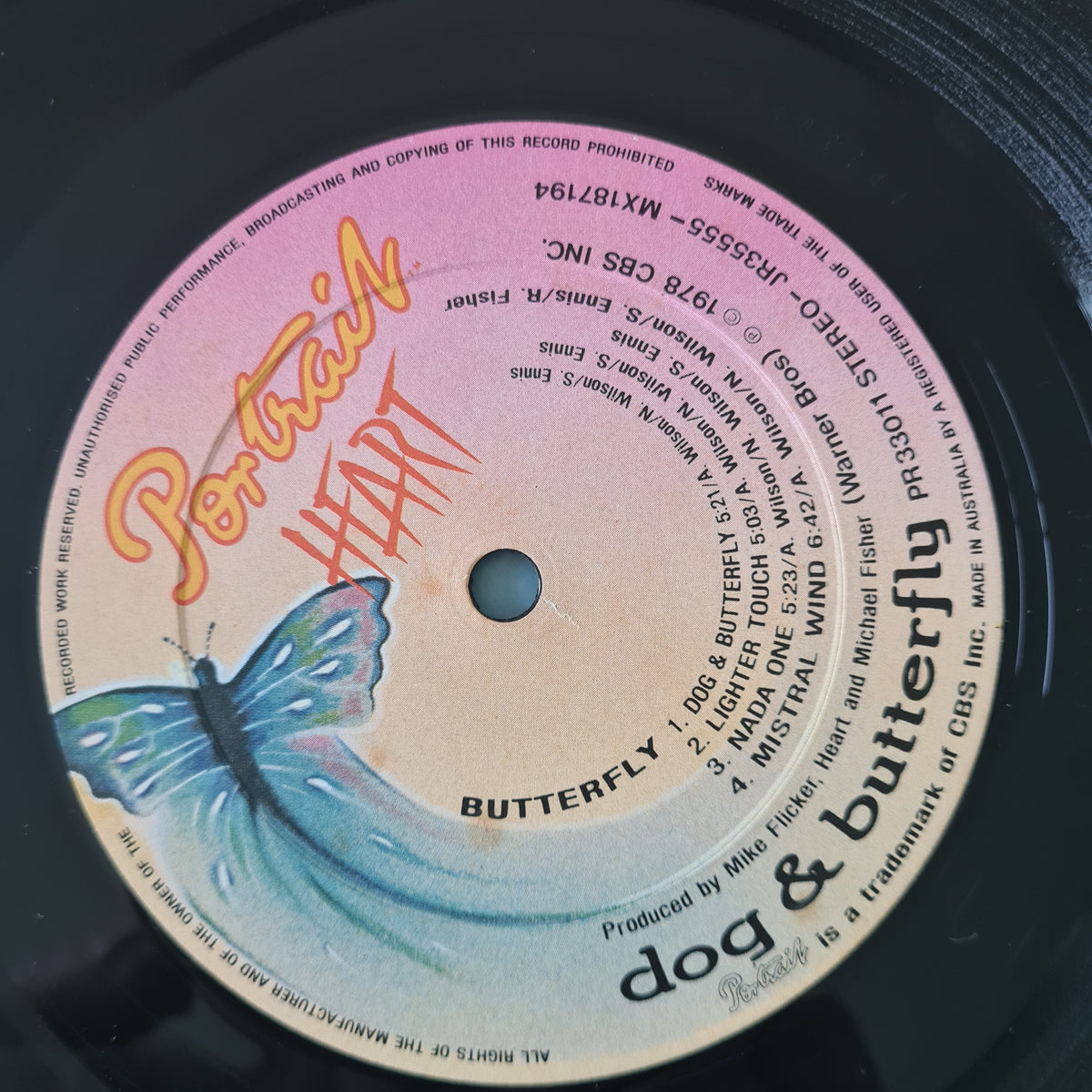 Heart – Dog & Butterfly - 1978 - Vinyl Record LP