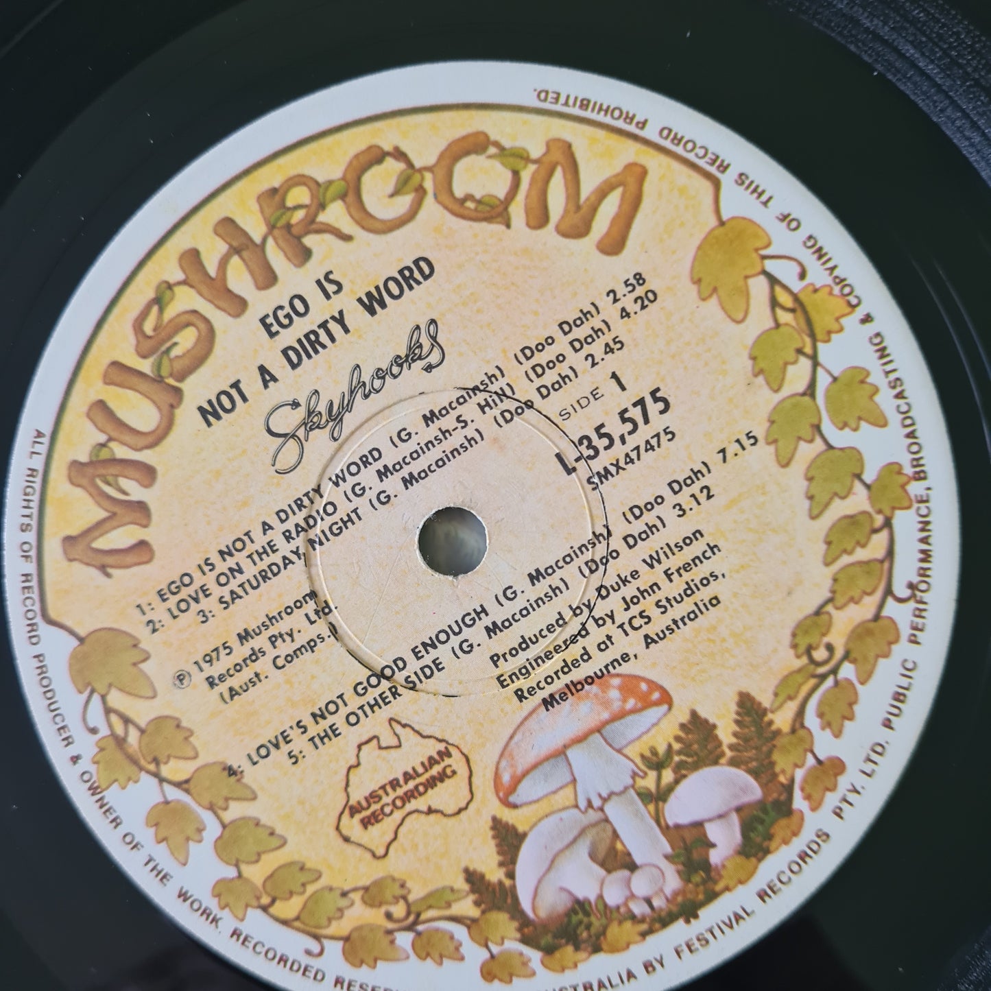 Skyhooks – Ego Is Not A Dirty Word - 1975 - Vinyl Record LP
