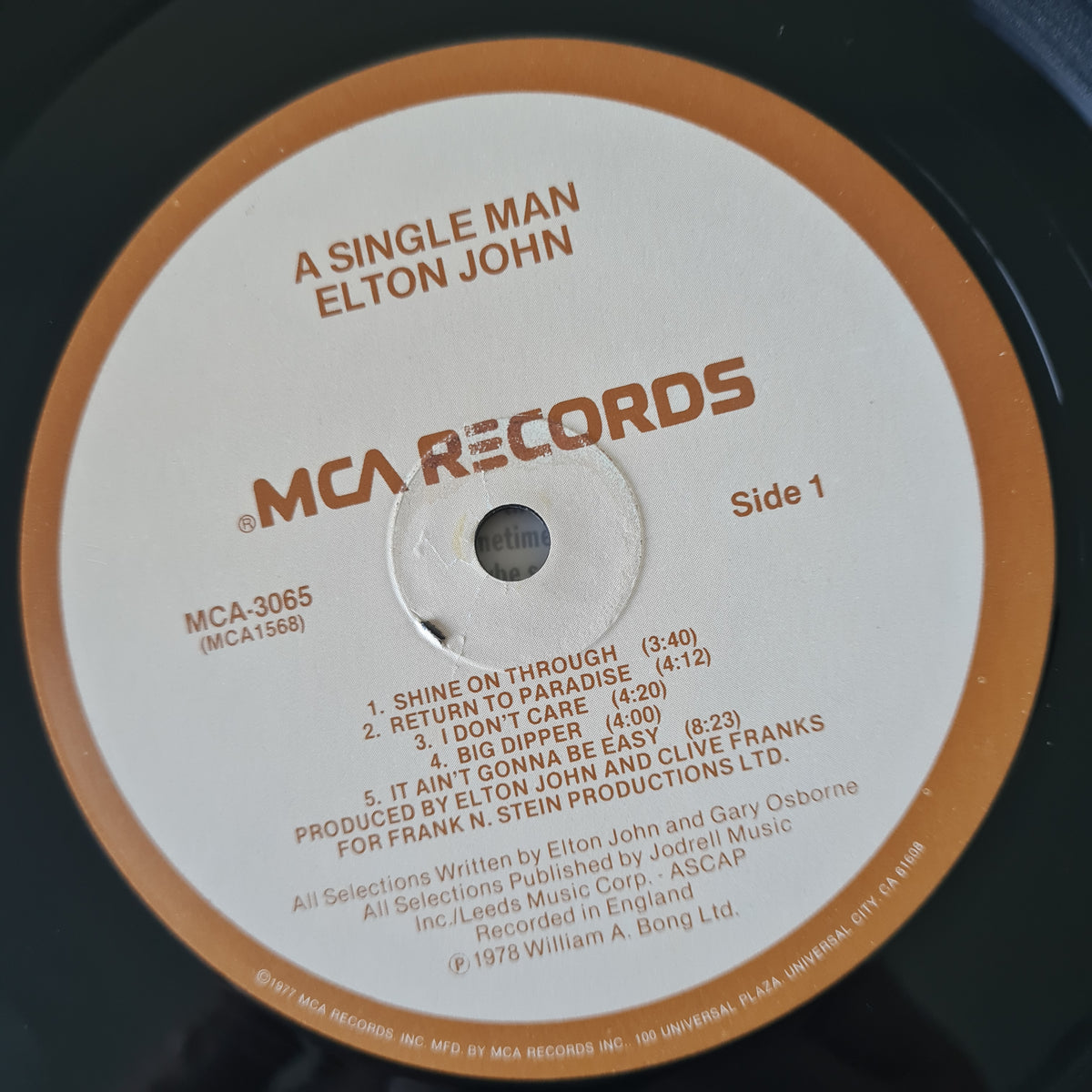 Elton John – A Single Man - 1978 - Vinyl Record LP