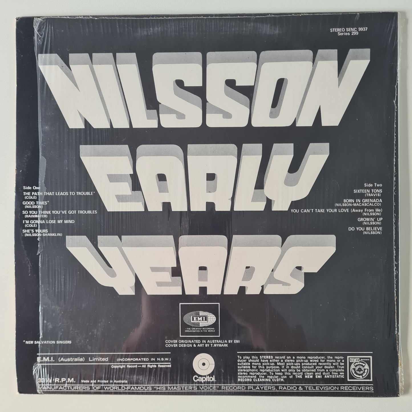 Harry Nilsson – Nilsson Early Years- 1967 (70's Australian Reissue) - Vinyl Record LP