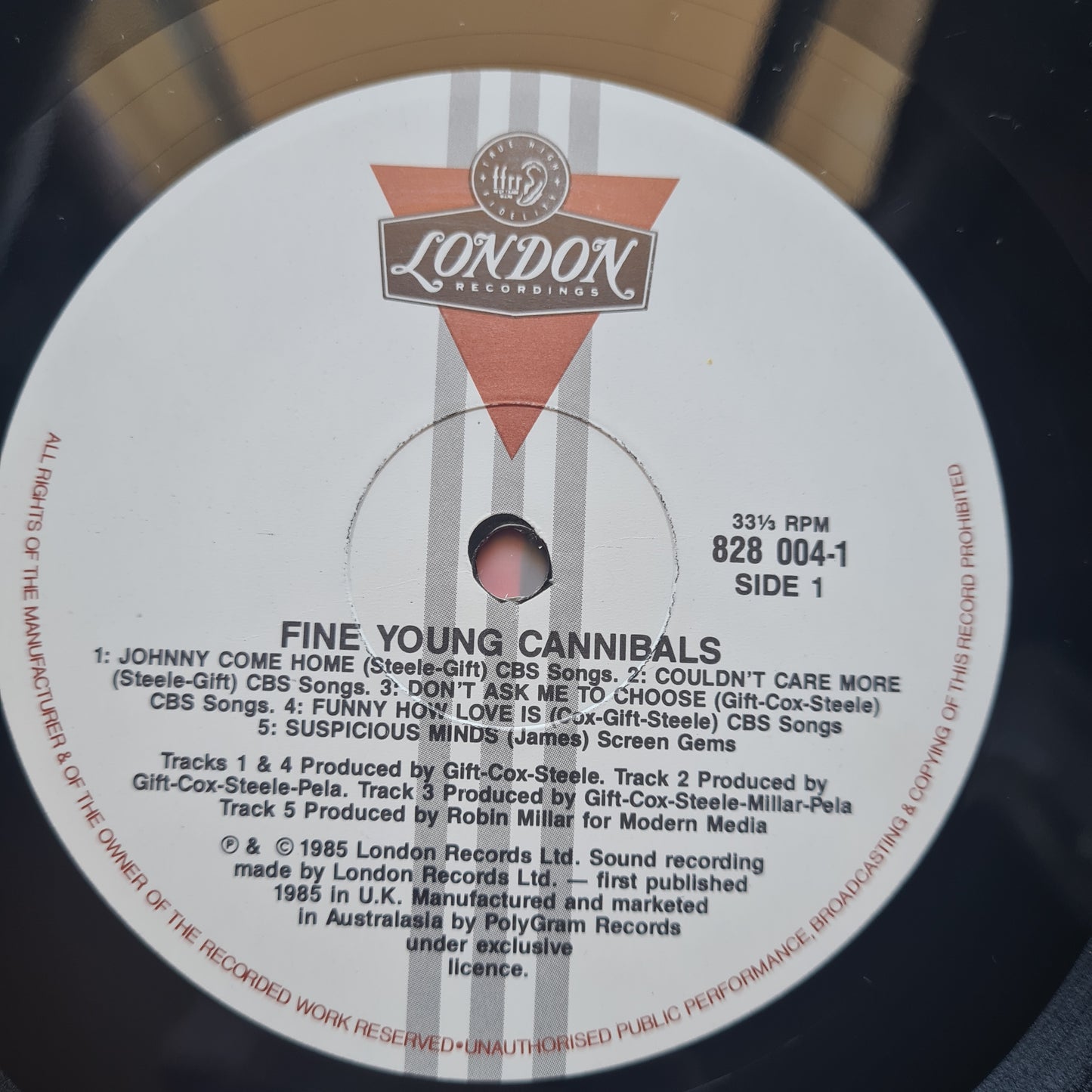 Fine Young Cannibals – Fine Young Cannibals - 1985 - Vinyl Record LP