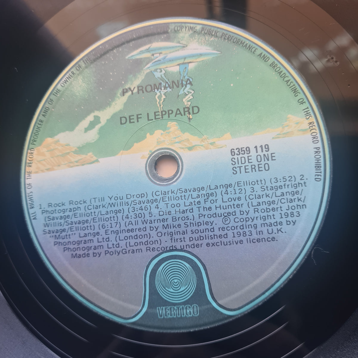 Def Leppard – Pyromania - 1983 (First Australian Pressing) - Vinyl Record LP