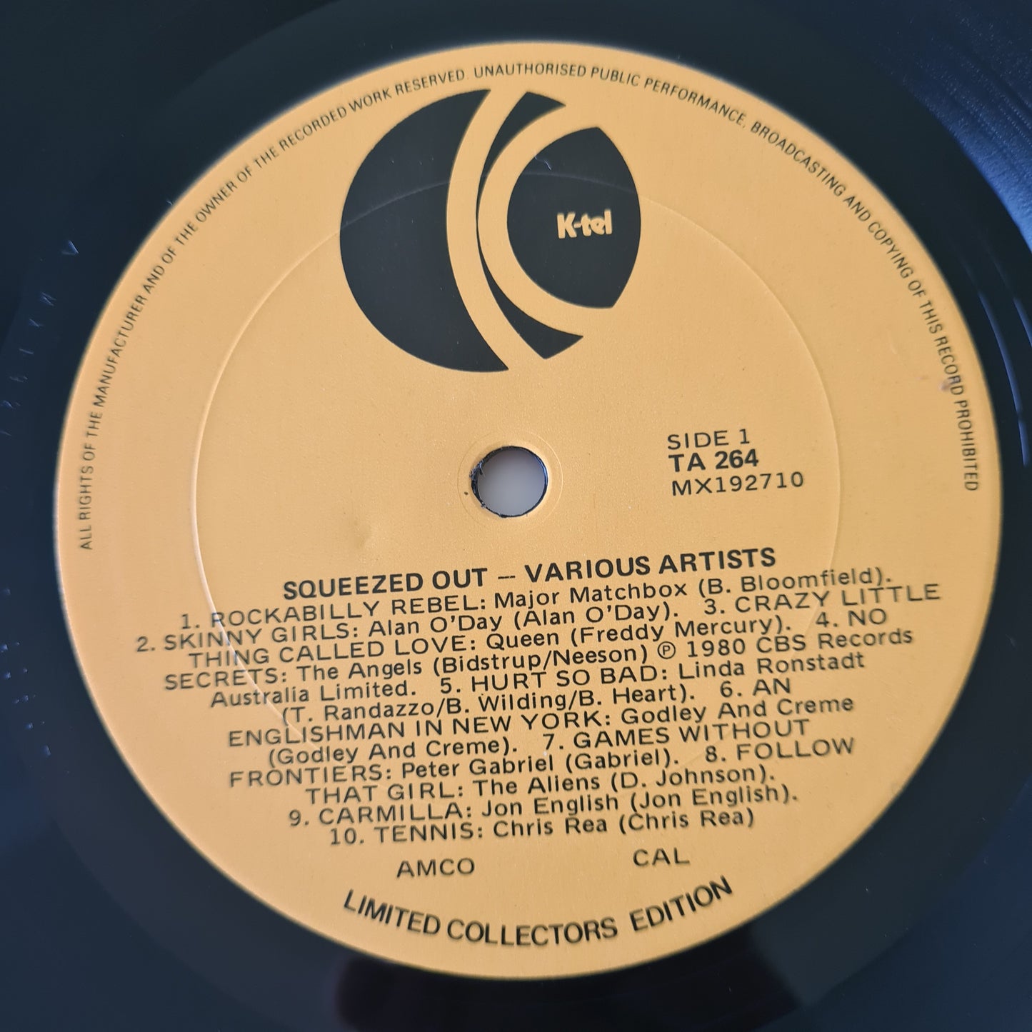 Various Artists - Squeezed Out - 1980 - Vinyl Record LP (near mint)
