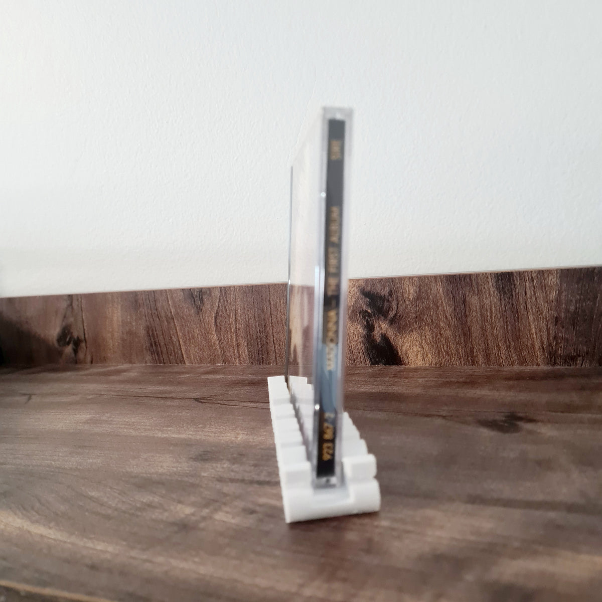 Now Playing CD Stand – Stylish White Display Holder for CD Cases - Free Postage by Sound Hound Records