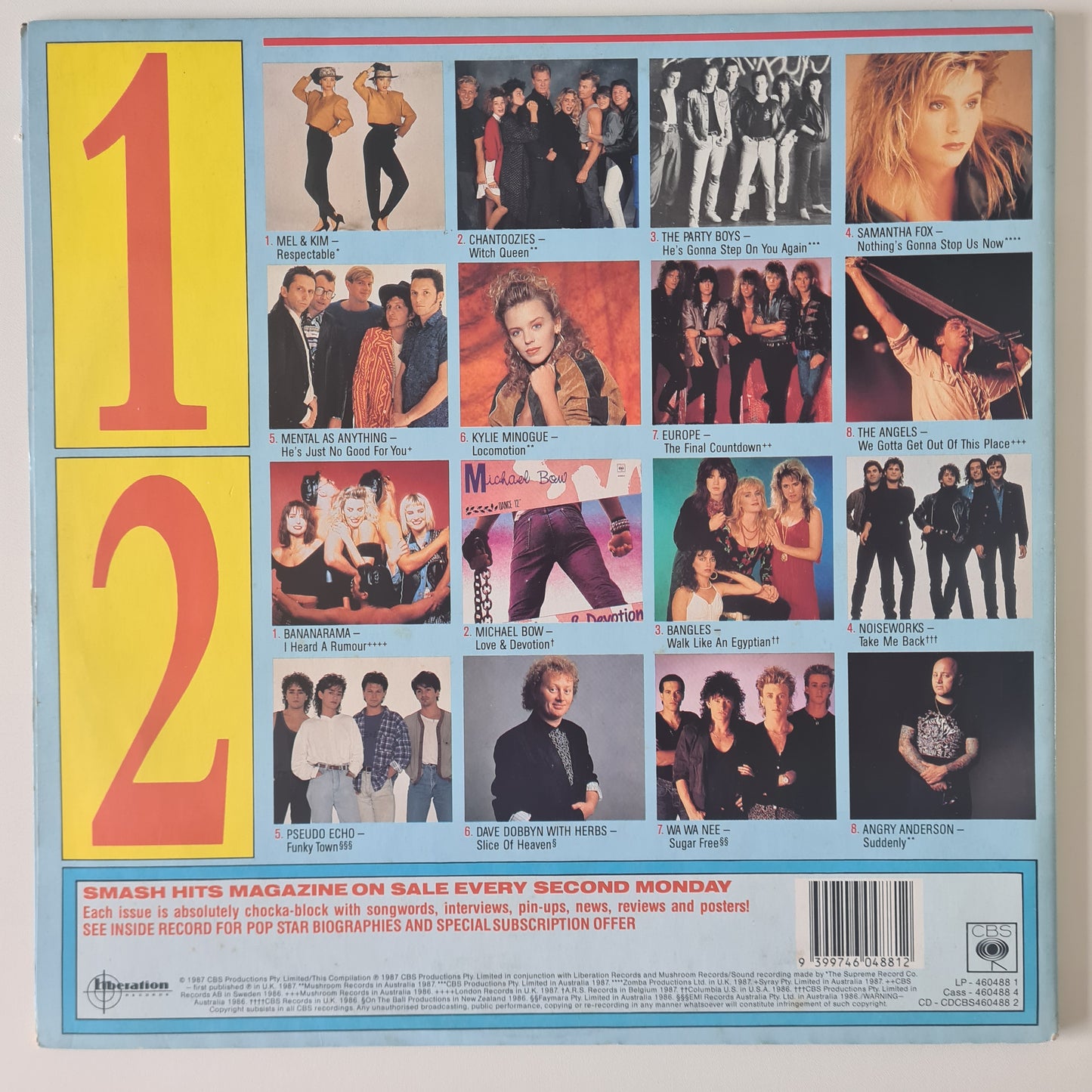 Various Artists – Smash Hits 87 - 1987 (Australian Only Pressing) - Vinyl Record LP (near mint)