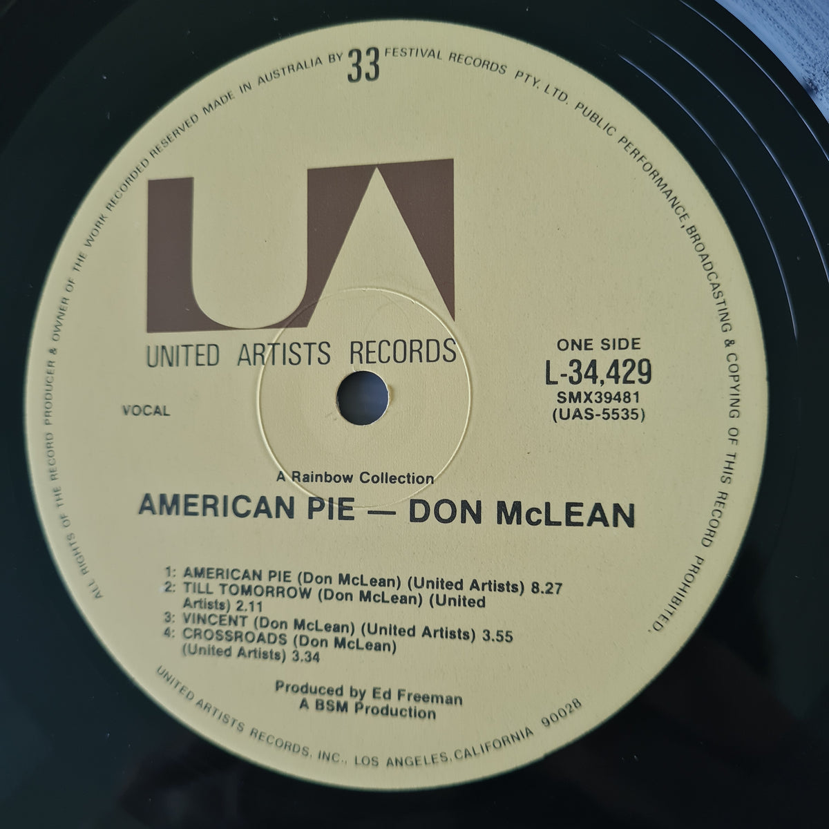 Don McLean – American Pie - 1971 (Second Australian Pressing)- Vinyl Records LP