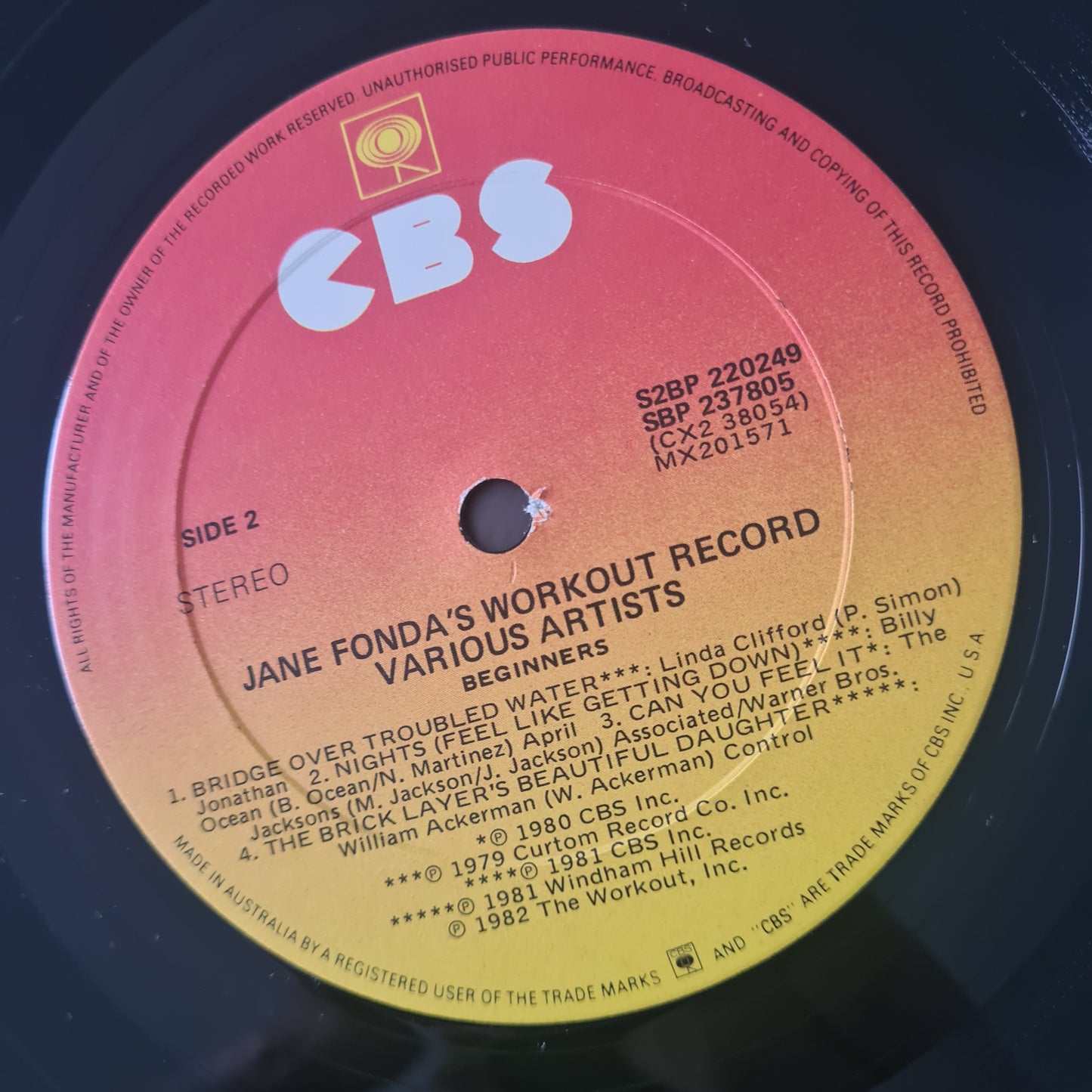 Various – Jane Fonda's Workout Record - 1982 - Vinyl Record 2LP