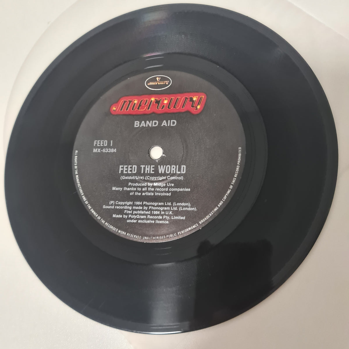 Band Aid – Do They Know It's Christmas? - 1984 - Vinyl Record (7inch Single)
