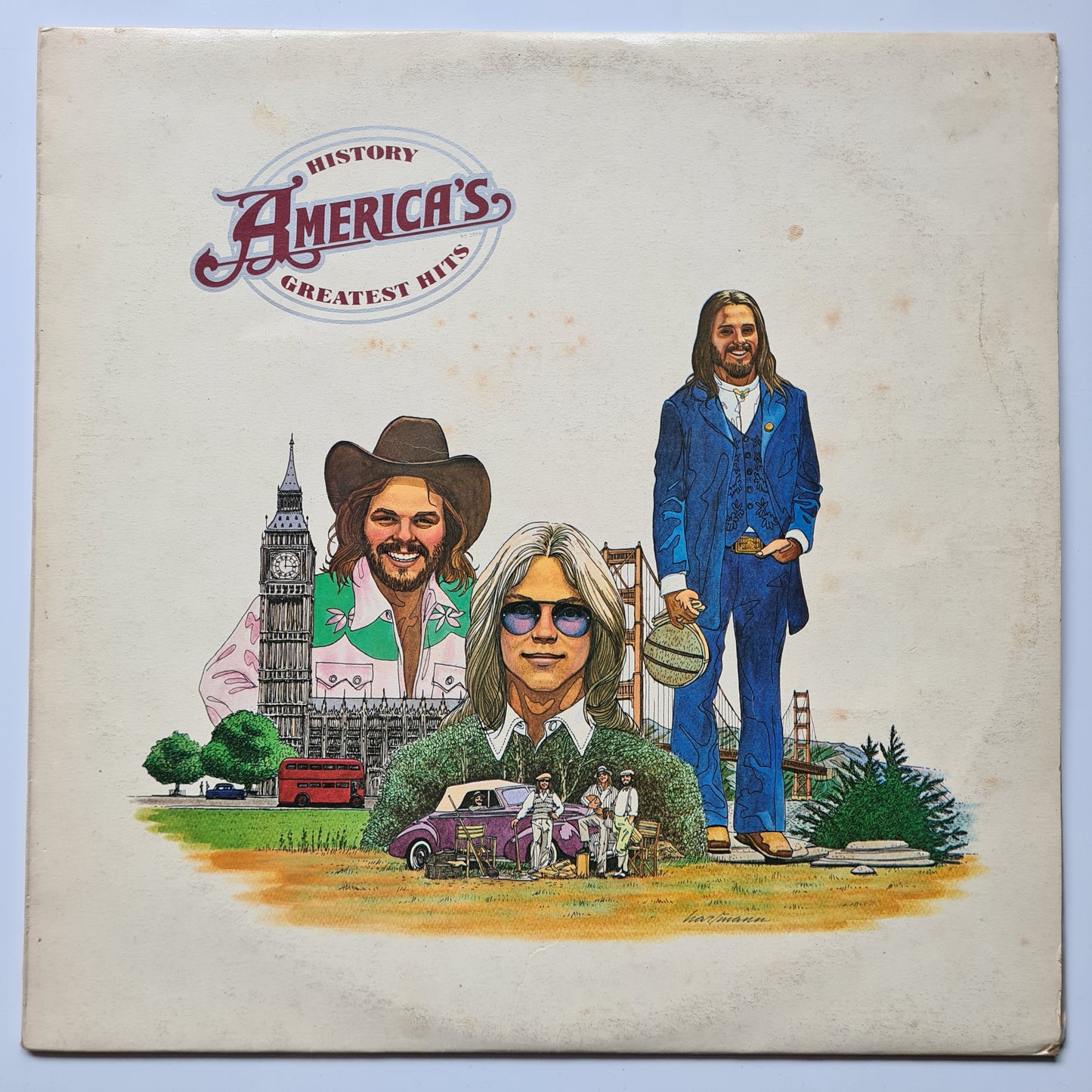 America – History: America's Greatest Hits - 1975 (Late 70's Australian Reissue) - Vinyl Record LP
